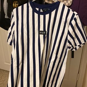 Navy & white mens huf shirt